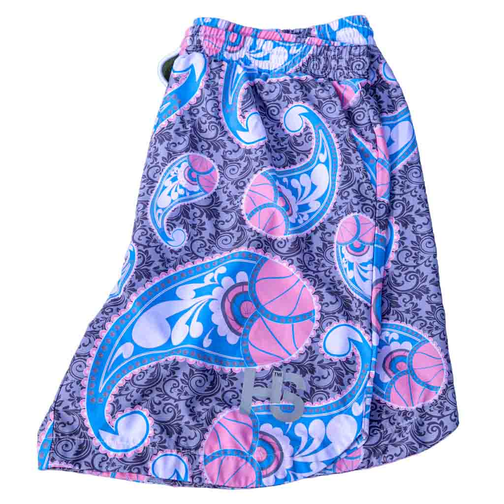 Paisley Hoop Sauce Basketball Shorts