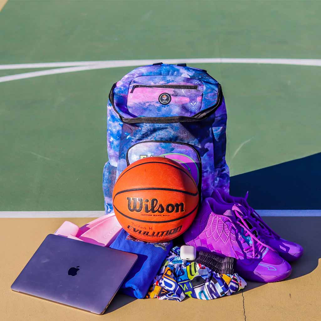 basketball leather backpack Basketball Backpack I ESBR Space Basketball Bookbag